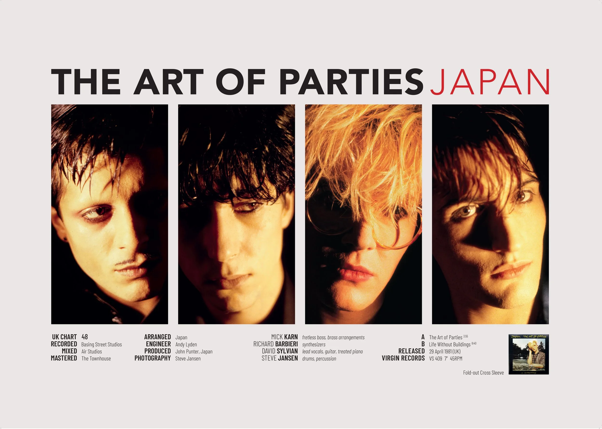 JAPAN / THE ART OF PARTIES + FREE MICK KARN PHOTO — musicposters.store